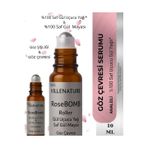 Villenature Rose Damascena Gül Yağı İçeren Roller Göz Serumu,%100 Saf ve Doğal, Nemlendirici ve Besleyici, 10 ML
