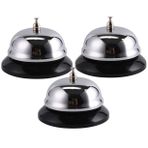 VILLFUL 3 Adet Metal Zil Restoran Servis Zili Masa Zili Zili Metal El Zili