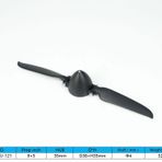 Viloga RC Katlanır Pervane 9 × 5 inç w/Spinner Boyutu D38 × H35mm ve Motor Mili Çapı φ4.0 RC Düzlem Drone Uzaktan Kumanda Uçağı için Naylon Plastik Spinner ile (9 × 5, Mil φ4.0)