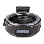 VILTROX EF-E5 Akıllı Tam Çerçeve Lens Montaj Adaptörü CDAF/PDAF OLED Ekranlı Otomatik Odaklama, Canon EF/EF-S Lens için Sony E Montaj Kamerasına Manuel Ayar Diyaframı