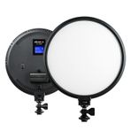 VILTROX VL-500T 10 inç LED yumuşak video lambası, çift renkli, 3300 K-5600 K, kısılabilir, video ışığı, sürekli ışık, LED portre ışığı, fotoğrafçılık için, pil ve güç kaynağı ile