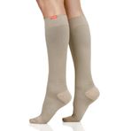 VIM & VIGR Nem Fitili Naylon 15-20 mmHg Kademeli Sıkıştırma Çorapları Kadınlar ve Erkekler için, Kaju, Small-Medium