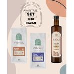 Vimal Ceviz Yağı 250 ml + Chia Tohumu 500 gr + Keten Tohumu 500 gr Avantajlı 3'lü Set - 3 Adet