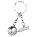 Vin Beauty Anahtarlık Futbol Futbol Ayakkabısı Futbol Kolye Ucu Paslanmaz Çelik Futbol Hediyeleri Futbol Anahtarlık Erkek Çocuklar için Gümüş Spor Taraftar Anahtarlık Metal Anahtarlık Dekorasyon,