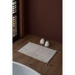 Vina Tekli Banyo Paspası Bambu 60x100 cm Açık Bej