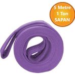 Vinç Sapan Polyester Spanzet 1 Ton 5 Metre Lila Sağlam Yük Kaldırma Taşıma Indirme Caraskal Halat - 0,5