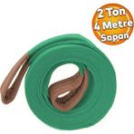 Vinç Sapan Polyester Spanzet 2 Ton 4 Metre Yeşil Sağlam Yük Kaldırma Taşıma Indirme Caraskal Halat - Çok Renkli - Çok Metre