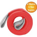 Vinç Sapan Polyester Spanzet 5 Ton 4 Metre Kırmızı Sağlam Yük Kaldırma Taşıma Indirme Caraskal Hala - 0,5