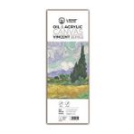 Vincent Oil & Acrylic Canvas White Tuval Dokulu Blok 300 Gr 14x44 Cm 10 Sayfa
