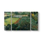 Vincent Van Gogh - Gelincik Tarlası Tablosu 126 x 70-3 Parçalı