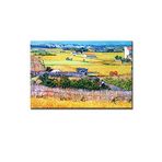 Vincent Van Gogh Harvest Hasat. Dekoratif Duvar Kanvas Tablo. Klasikler Başyapıt Rönesans Sürreal Natürmort Vintage Salon Ofis Ve Yatak Odası İçin.. 100x70 no-9945