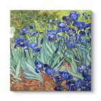 Vincent Van Gogh - İris Süsen Çiçeği Kanvas Tablosu 40 x 40