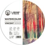 Vincent Watercolor Daire Sketchbook 300 gr 10 Sayfa Suluboya Defteri 25 cm