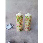Vine Bedding 2'li Bar Mum Krem Yılbaşı Çiçek Desenli