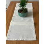 Vine Bedding Mia Simsiz Kırık Beyaz Runner 40x150cm