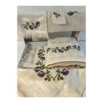 Vinezza Home Collection Çeyizlik 6 Parça Çiçek Nakışlı Etamin Seccade Takımı Bohça Seti