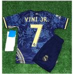 Vinicius Junior Vini Jr. Dragon Ejderha Desenli Çocuk Blue Forması (Forma Şort Çorap) - 13 Yaş - Çok Renkli