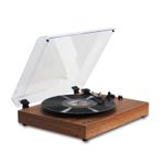 Vinil Plak Çalar Retro Pikap Ahşap Masa Üstü Vintage Gramofon 7/10/12 inçlik Vinil Plaklarla Uyumlu 33/45/78 RPM Hızları BT5.3 Hoparlör RCA Çıkışı Akrilik Toz Kapağı ile