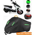 Vinleks Siyah Motolux Rossi Rs 50 Arka Çanta Uyumlu Motosiklet Brandası Lüx Kalite (Kilit Uyumlu)