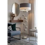 Vinner Aura 6 Küre Krom LED Lambader – Lüks Dekoratif Metal Salon Köşe Aydınlatması