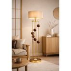 Vinner Aura Walnut Edition Lambader – Gold Gövde & Ceviz Detaylı Modern Tasarım Aydınlatma