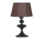 vinner Balance Siyah Kaplama Tek Küre Metal Abajur - Hasır Gri VBR0506BSTK012