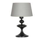 vinner Balance Siyah Kaplama Tek Küre Metal Abajur - Krom Şeritli Hasır Açık Kahve VBR0506BSTK006