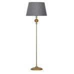 vinner Bronz Eskitme Kaplama Helezon Tek Ayaklı Metal Lambader - Konik Başlık Rengi Gri VNREDCHEL0080904