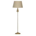 vinner Bronz Eskitme Kaplama Solid Burgulu Tek Ayaklı Metal Lambader - Başlık Rengi Beyaz Petek VNREDCSOL0080904