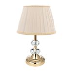 Vinner Bronz Renk Kaplama Gece Lambası Kristal Detaylı Modern Abajur