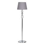 vinner Delhi Eskitme Çift Küre Kristal Taşlı Burgulu Metal Lambader - Gri Kırçıl VNRDLHEBKL0107018