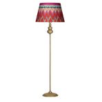 vinner Eskitme Kaplama Retro Düz Tek Ayak Metal Lambader Konik Siyah Başlık VNR2803ESBRGDZ0231