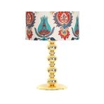 vinner Gold Kaplama Blanc Metal Abajur - Hasır Gri VNR0606GBLNC004