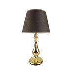 vinner Gold Kaplama Burgulu Metal Modern Abajur Basık Konik Başlık - Turuncu VNRGLDBRGABJ005