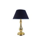 vinner Gold Kaplama Burgulu Metal Modern Abajur Dikey Silindir Başlık - Mavi VNRGLDBRGABJ010