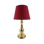 vinner Gold Kaplama Burgulu Metal Modern Abajur Konik Başlık - Hasır Kahve VNRGLDBRGABJ014