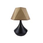 vinner Gold Kaplama Burgulu Metal Modern Abajur Prizma Başlık - Siyah VNRGLDBRGABJ032