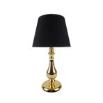 vinner Gold Kaplama Burgulu Metal Modern Abajur Silindir Başlık - Turuncu VNRGLDBRGABJ024