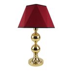 vinner Gold Kaplama Çift Küre Detaylı Modern Metal Abajur Konik Başlık Rengi Lacivert VNRGLD2KRANJ0011014