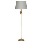 vinner Gold Kaplama Solid Burgulu Tek Ayaklı Metal Lambader - Konik Başlık Rengi Mataro Vizon VNRGLDSOL001094