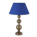 vinner Gold Kaplama Üçlü Küre Metal Abajur Gold Şeritli Başlık Krem VNRYKRLS033001