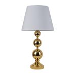 vinner Gold Kaplama Üçlü Küre Metal Abajur Konik Başlık Sarı VNR3GKABJ1704004