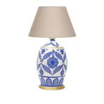 Vinner Handmade Ceramic Botanical Özel Tasarım Krem Abajur