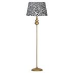 vinner Konik Çuval Bezi Efektli Başlık Krom Kaplama Solid Düz Tek Ayak Metal Lambader VNR2903SLKRMDZ001