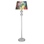 vinner Kristal Taşlı Üçlü Küre Gold Kaplama Metal Lambader - Gri VNRKT3K01015