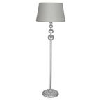 vinner Kristal Taşlı Üçlü Küre Gold Kaplama Metal Lambader - Sütlü Kahve VNRKT3K01012