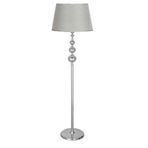 Vinner Kristal Tasli Uclu Kure Krom Kaplama Metal Lambader - Pre Gri