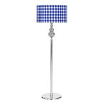 vinner Krom Kaplama Solid Düz Tek Ayak Metal Lambader Konik Hasır Gri Başlık VNR2903SLKRMDZ032