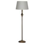 vinner Lille Krom Kaplama Üçlü Kare Kristal Detaylı Metal Lambader Krem Wawe Desenli VNRKROMLILLELMBD020
