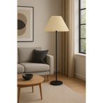 Vinner LMD-FR03 Conic Statik Siyah Metal Lambader - Krem Kırma